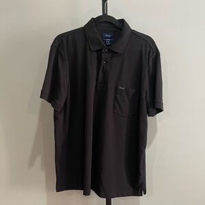 Façonnable Classique Regular Fit Short Sleeve Polo Black Size XL